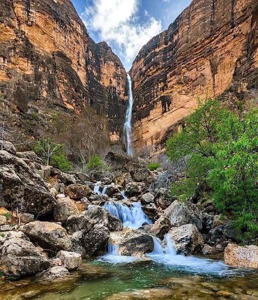 بزرگ ترین آبشار فصلی خاورمیانه / عکس