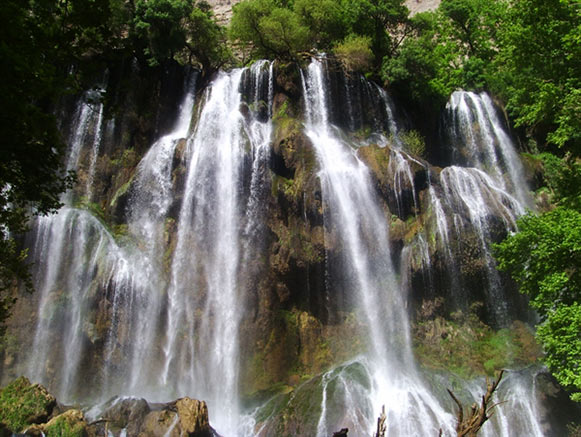 عریض ‌ترین آبشار ایران / عکس