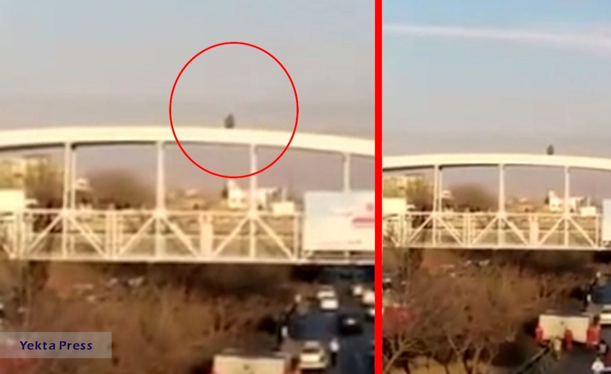 خودکشی مرد مشهدی از روی پل عابر + عکس
