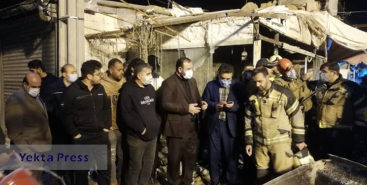 انفجار بازار گل شهید محلاتی/ دونفر جان خود را از دست دادند
