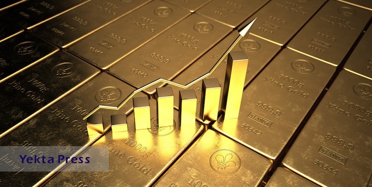 رشد قیمت طلا و رسیدن به بالاترین نرخ یک ماه گذشته‌