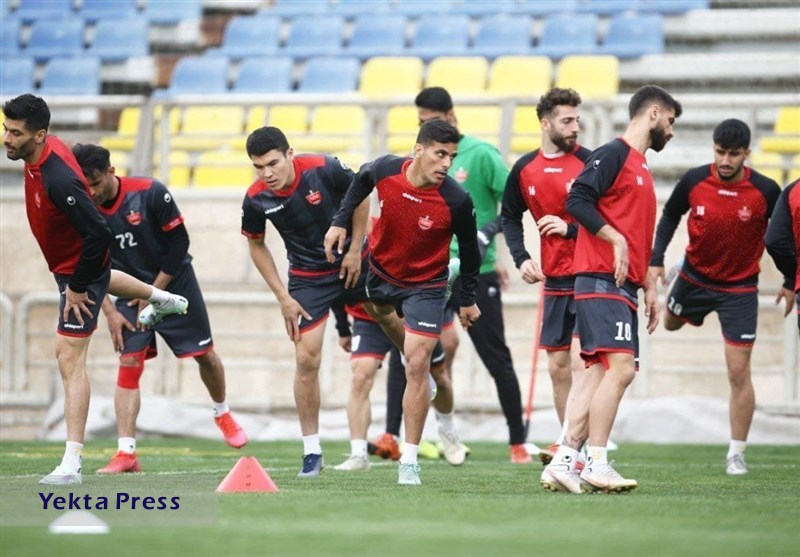 تمرین پرسپولیس در غیاب یک بازیکن پرسپولیس