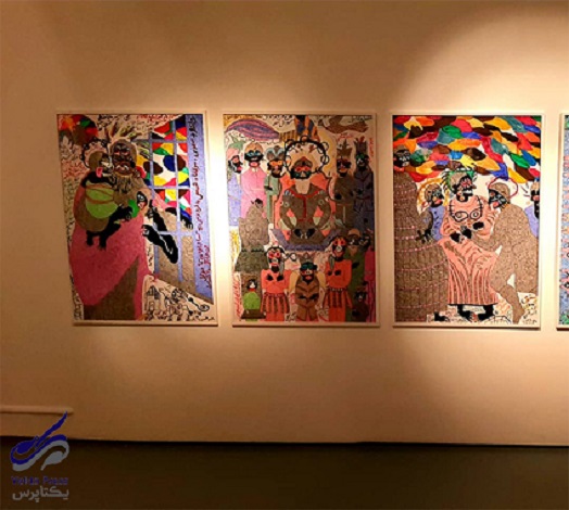 نمایشگاه نقاشی محمد آریایی درگالری طراحان آزاد/ عکس