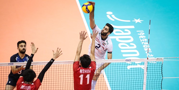 باخت ایران به ژاپن در والیبال