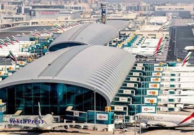 برخورد دو هواپیما در باند فرودگاه دبی