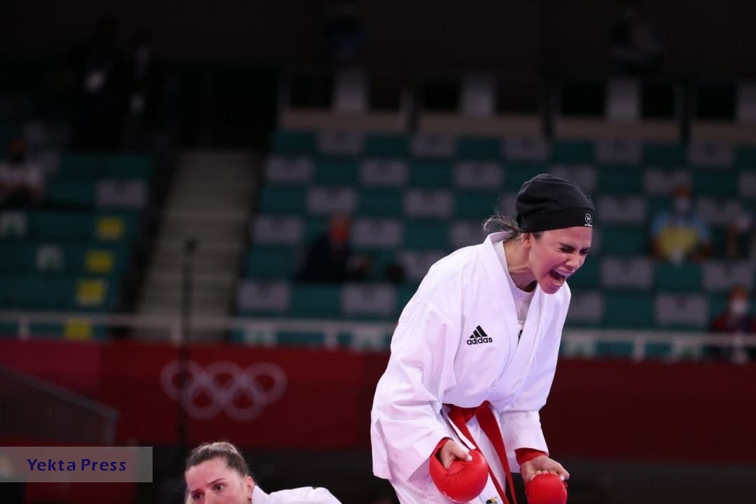 پیروزی بانوی کاراته کار ایرانی در گام نخست بازی های المپیک توکیو / فیلم