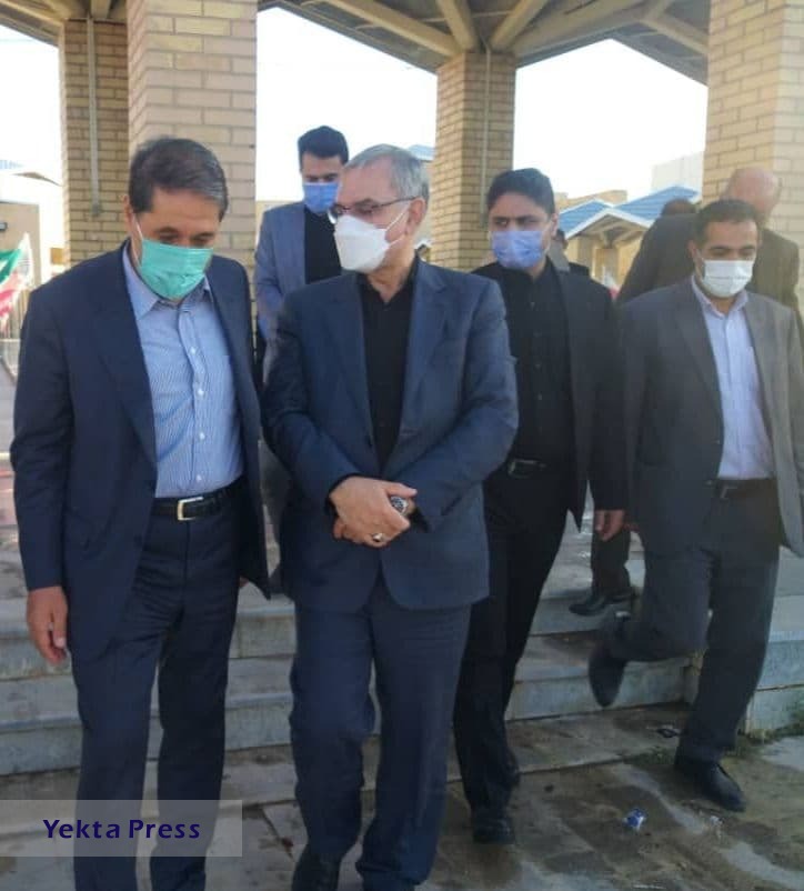 بازدید بهرام عین اللهی و یوسف داودی از بیمارستان امام خمینی