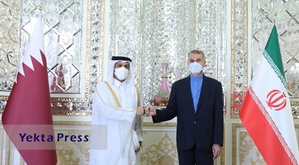 دیدار و گفت‌وگوی وزرای خارجه ایران و قطر / فیلم