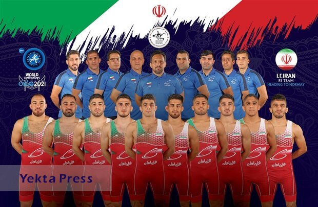 تیم ملی کشتی آزاد ایران روی سکوی سوم جهان