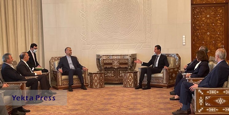وزیر امور خارجه ایران با بشار اسد دیدار کرد