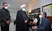 دیدار صمیمی رئیس قوه قضائیه با جانبازان قطع نخاع
