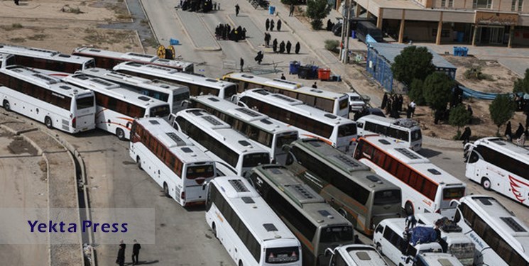 اختصاص روزانه ۵۰۰ اتوبوس برای بازگشت زوار از ۲ پایانه مرزی