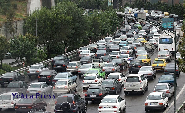 حجم بالای تردد در تهران