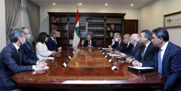 رایزنی نماینده سازمان ملل در امور سوریه با رئیس‌جمهور لبنان