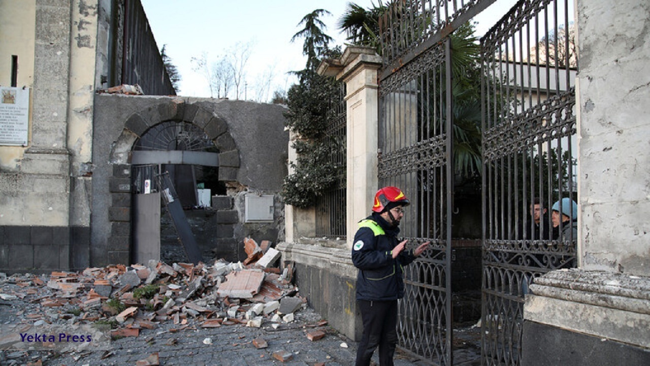 وقوع زلزله در ایتالیا