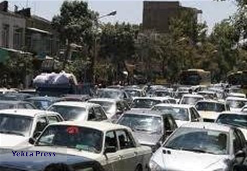 ترافیک سنگین در آزادراه کرج - تهران محدوده پل فردیس