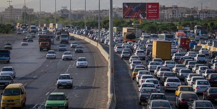 ترافیک سنگین در آزادراه کرج-قزوین-کرج و‌ محور شهریار-تهران