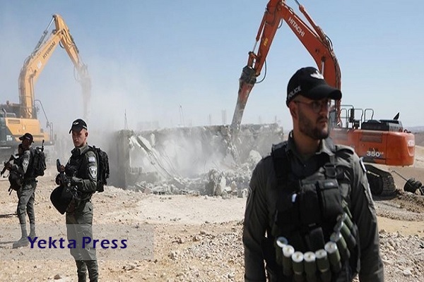 صهیونیست‌ها ۵ خانه فلسطینی‌ها را تخریب کردند