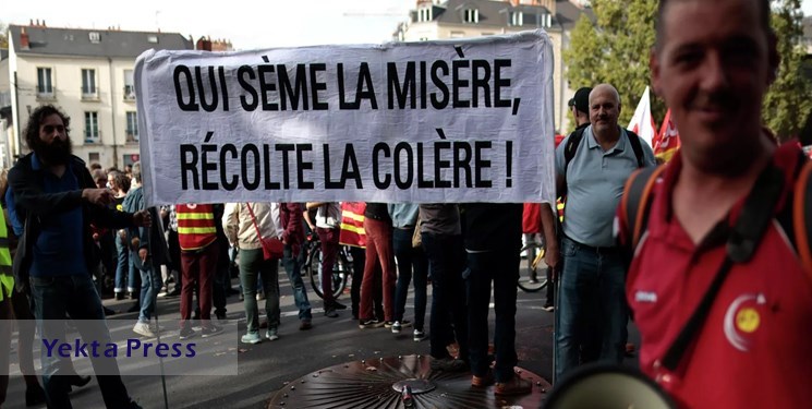 برگزاری اعتصاب بزرگ صدها هزار نفری در فرانسه