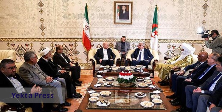قالیباف در دیدار رئیس مجلس الجزایر: فلسطینی‌ها این روزها درس بزرگی به صهیونیست‌ها دادند
