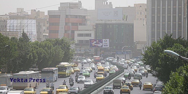 ۸ ایستگاه سنجش کیفیت هوای تهران در وضعیت «نارنجی»