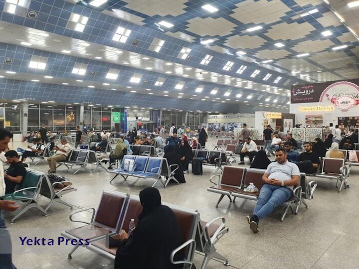مافران ایرانی در فرودگاه نجف