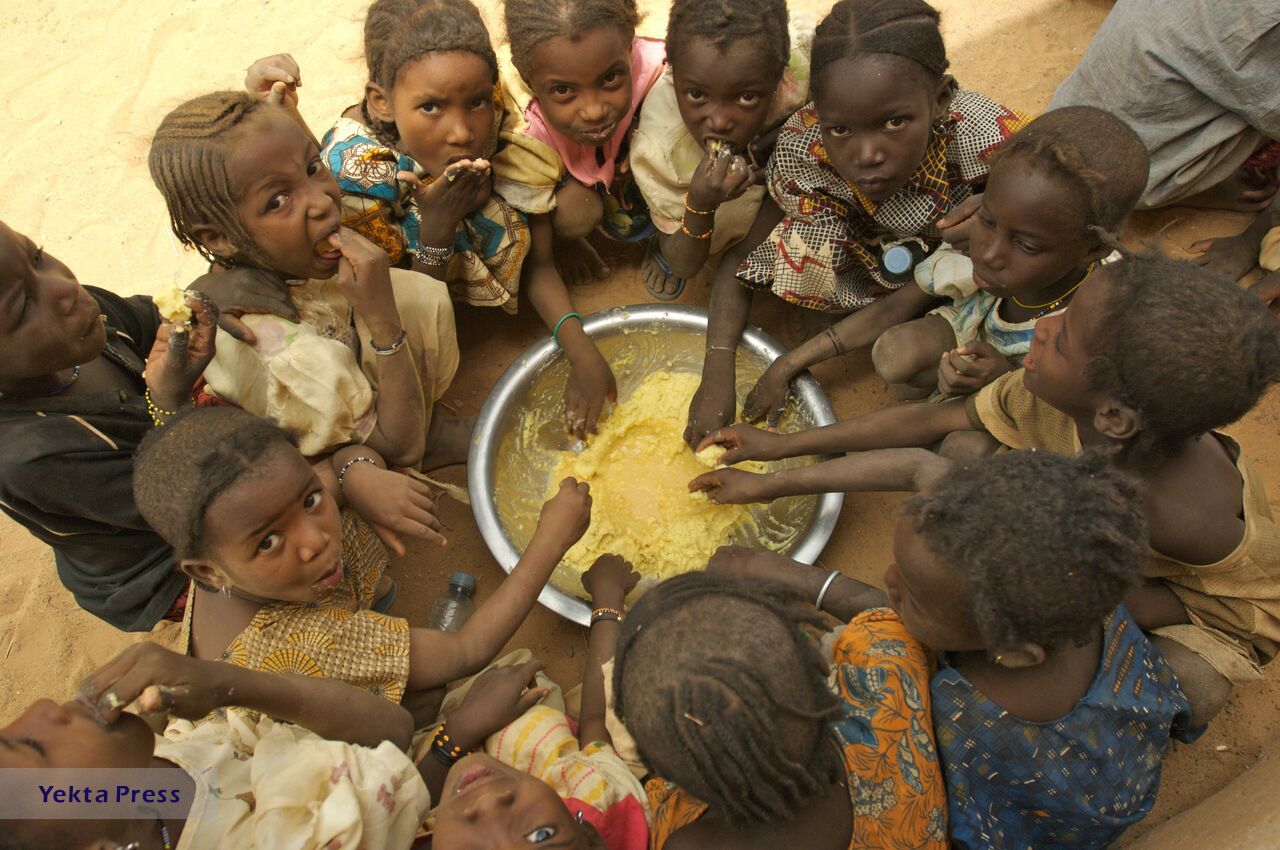 ۱۸  آفریقا در آستانه گرسنگی قرار دارند
