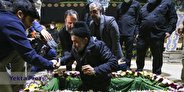 تشییع 2 شهید گمنام با نوای محمود کریمی در شمیران