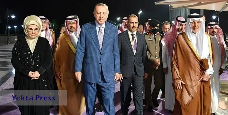 اردوغان بعد از ۵ سال به عربستان سفر کرد