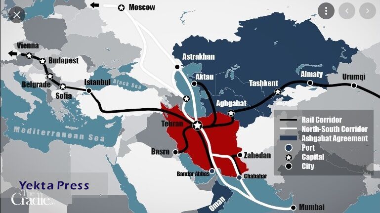  حلقه تجارت میان آسیا و اروپا / فعالیت کریدور‌ِ شمال‌_جنوب‌‌ برای‌ نخستین‌بار