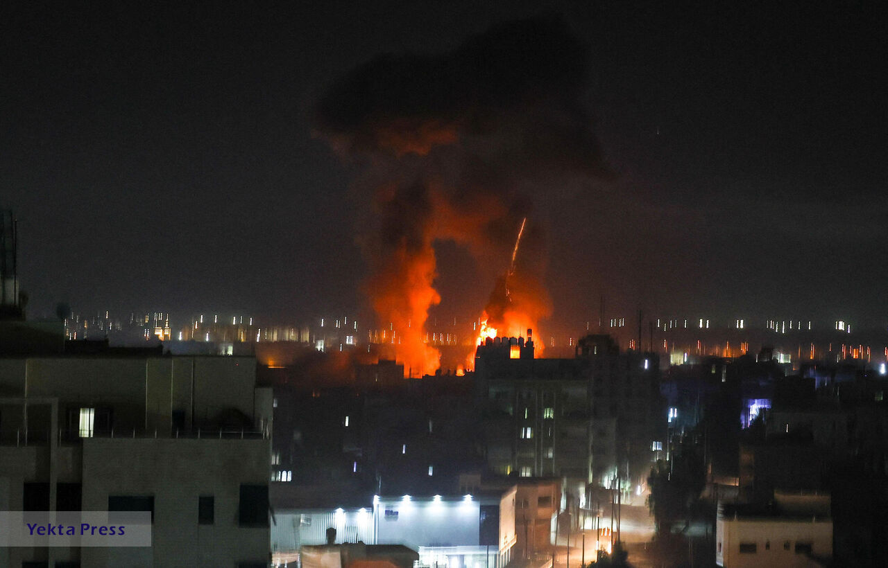 هواپیماهای غزه را بمباران کردند