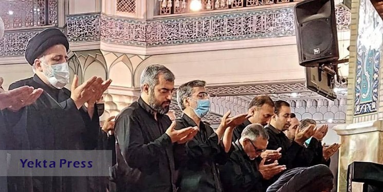 رئیس جمهور نماز ظهر عاشورا را در حرم عبدالعظیم(ع) اقامه کرد