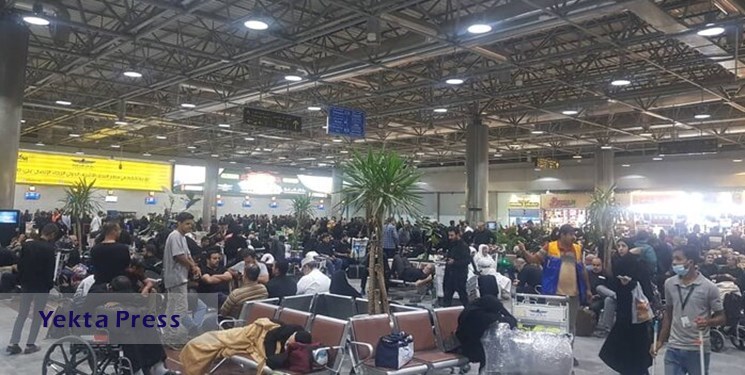 سرگردانی طولانی‌مدت مسافران نجف - تهران معراج و نبودن هواپیمای جایگزین