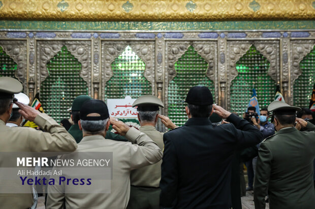تجدیدمیثاق مسئولان سازمان عقیدتی سیاسی ارتش با آرمان‌های امام(ره)