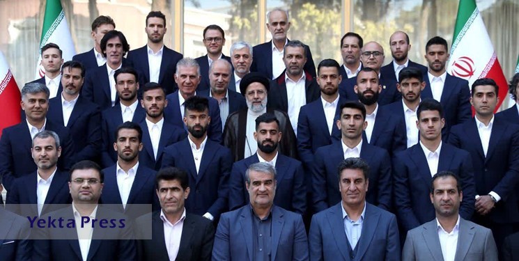 اعضای تیم ملی‌پوشان فوتبال جمهوری اسلامی ایران با رئیس‌جمهور دیدار کردند