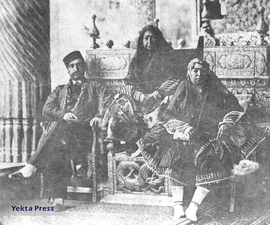 عکس خانوادگی ناصرالدین شاه