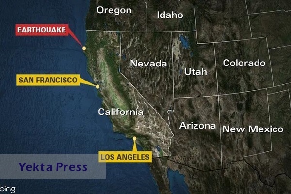 زمین لرزه در ایالت کالیفرنیا و قطع برق هزاران نفر