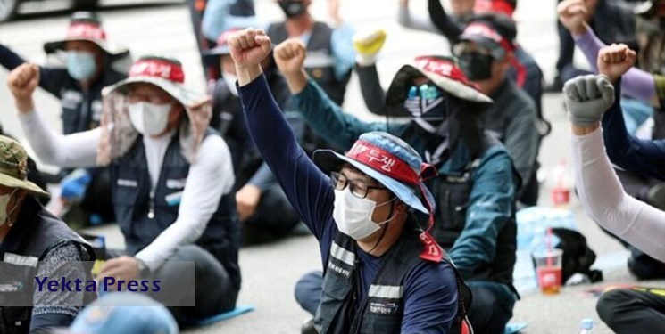 اعتصاب کامیونداران کره جنوبی و تهدید برای صنایع خودروسازی این کشور