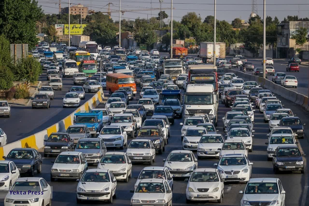 وضعیت ترافیکی آزادراه کرج تهران