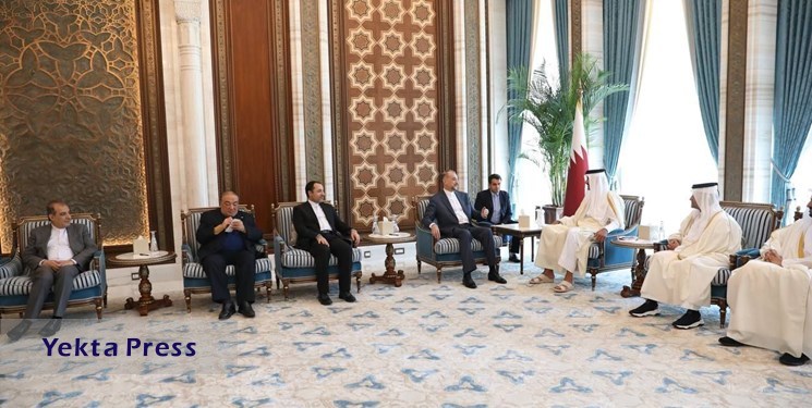 قدردانی امیر قطر از تلاش‌های ایران برای پیگیری راه‌حل سیاسی به منظور پایان دادن به جنگ علیه غزه