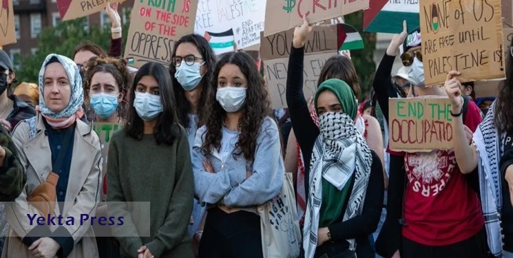 حمله به معترضان حامی فلسطین در دانشگاه کلمبیا