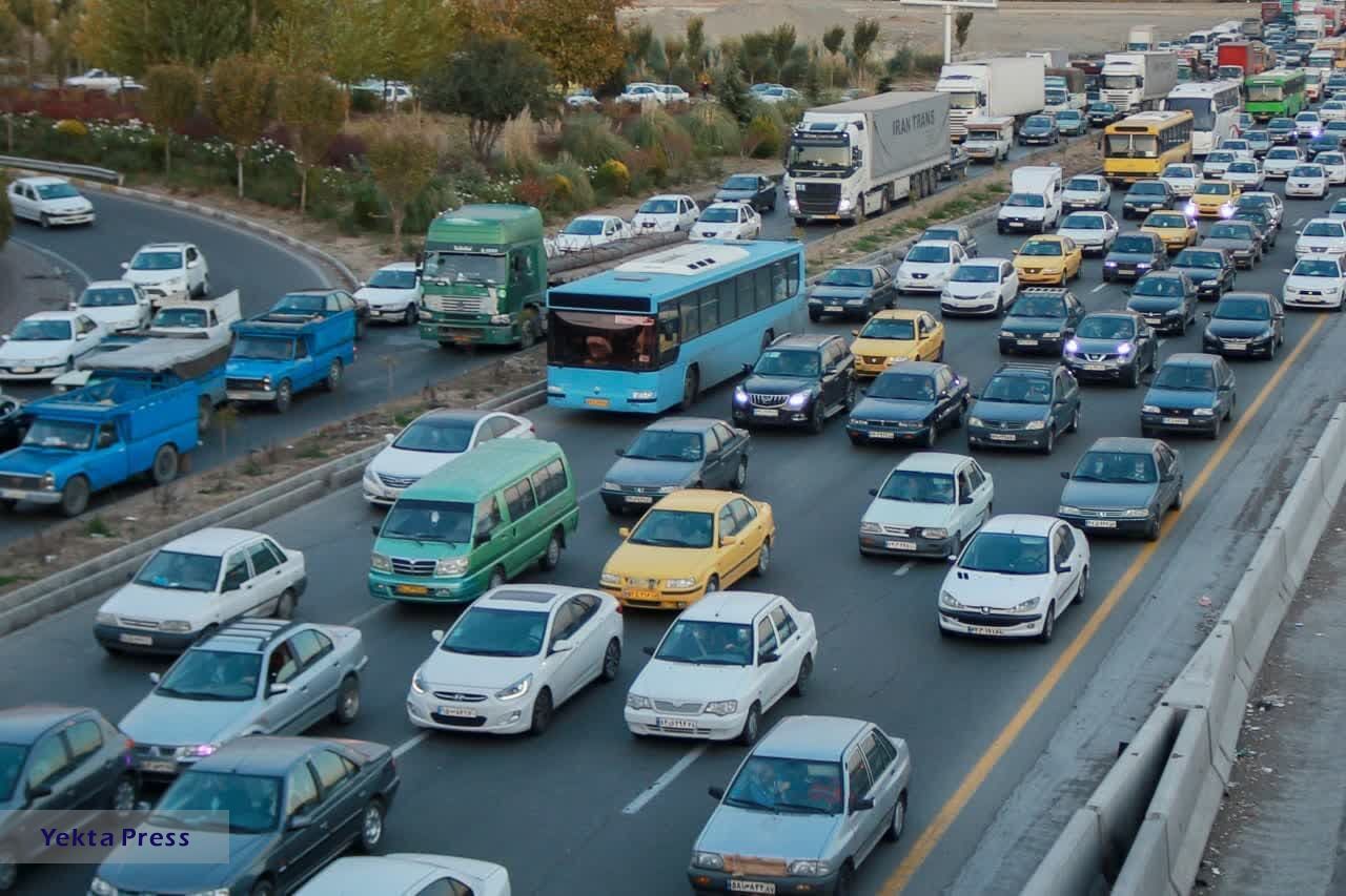 ترافیک در آزادراه تهران - کرج - قزوین