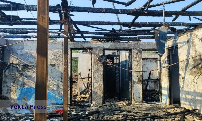 توضیح شهرداری لنگرود درباره آتش‌سوزی در کمپ ترک اعتیاد