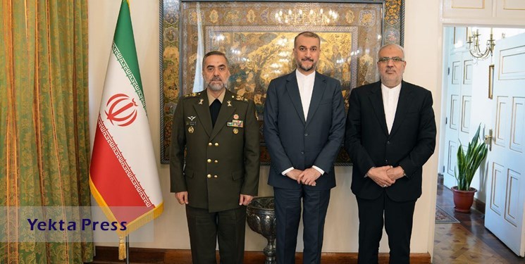 نشست مشترک امیرعبداللهیان با وزرای نفت و دفاع در وزارت امور خارجه