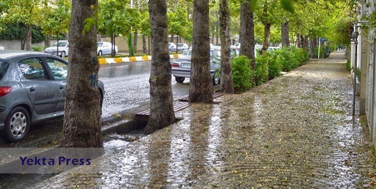 بارش‌ باران‌های بهاری در برخی شهرها