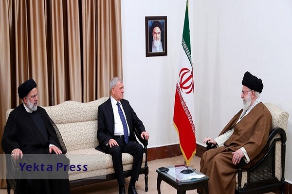 رئیس جمهور عراق با رهبر انقلاب دیدار و گفتگو کرد