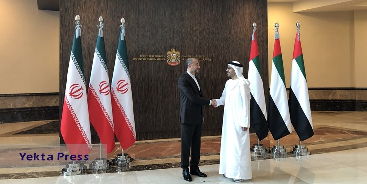 دیدار امیرعبداللهیان با وزیر خارجه امارات