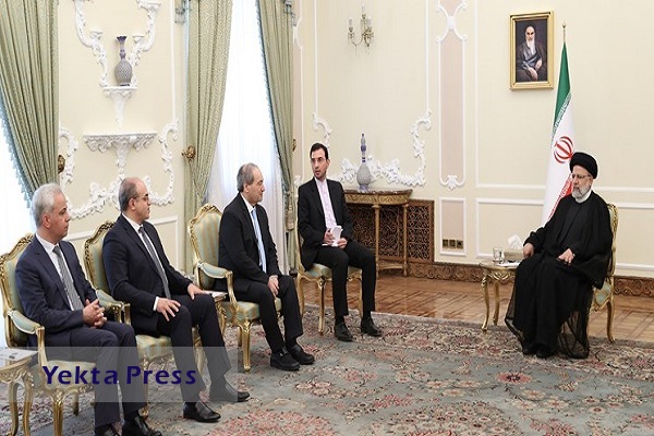 آیت‌الله رئیسی: امیدوارم شاهد توسعه بیشتر روابط میان ایران و سوریه باشیم