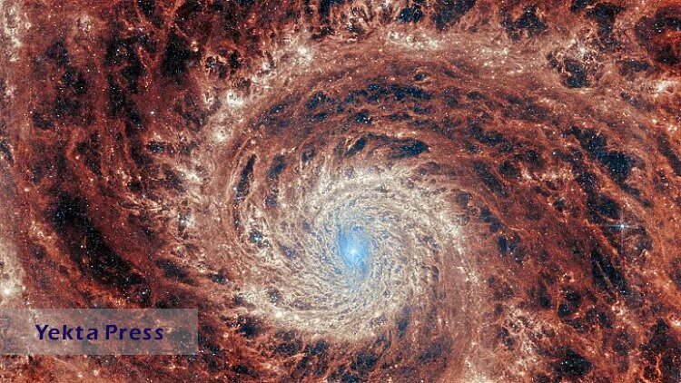 انتشار تصویر خیره‌کننده‌ای از کهکشان گرداب توسط جیمز وب