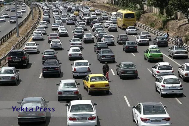 ترافیک سنگین در بزرگراه‌های همت، زین‌الدین و نواب